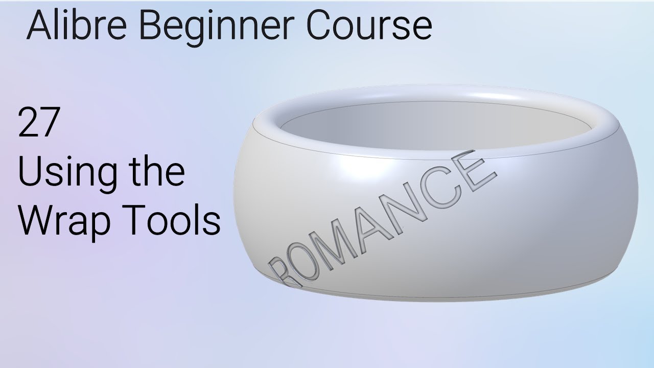Using the Wrap Tool | Alibre Beginners Course #27