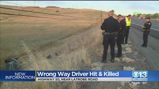 CHP: Wrong-Way Driver Struck And Killed After Walking Onto Highway 50