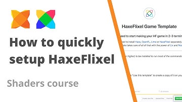 3. How to quickly setup HaxeFlixel from scratch - Shader course