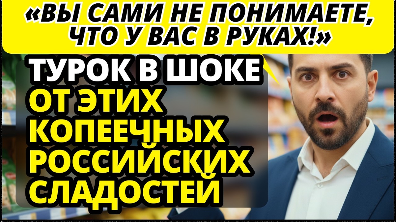 «Моя жена плачет на диетах, а вы едите ЭТО?!» Турок узнал состав наших обычных сладостей.