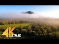4K Drone Footage of Shikhans, Russia - Flying over Mountains in Morning Mist + Calming Music