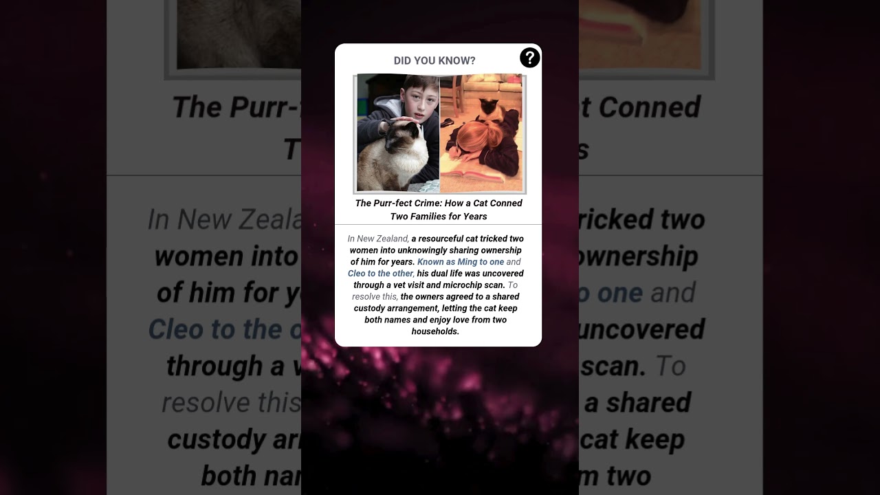 The Purr-fect Crime: How a Cat Conned Two Families for Years | 