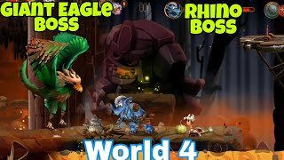 Jungle Adventure 3 World 4 Boss | Giant Eagle | Rhino | GamePlay KamalKeGames In Hindi screenshot 5