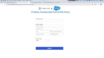 Getting Started: Populate form data by using a parameter in the URL