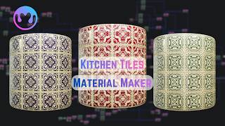 Infinite Kitchen Tiles | Fully Procedural | MaterialMaker #materialmaker #tiles