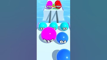 Ball run merge 2048 🪙 Ball run Gameplay (Android, iOS #40) 🟡