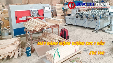 Máy làm mộng dương cnc 1 đầu  - đánh mộng oval dương SDC 140 | Quốc Duy