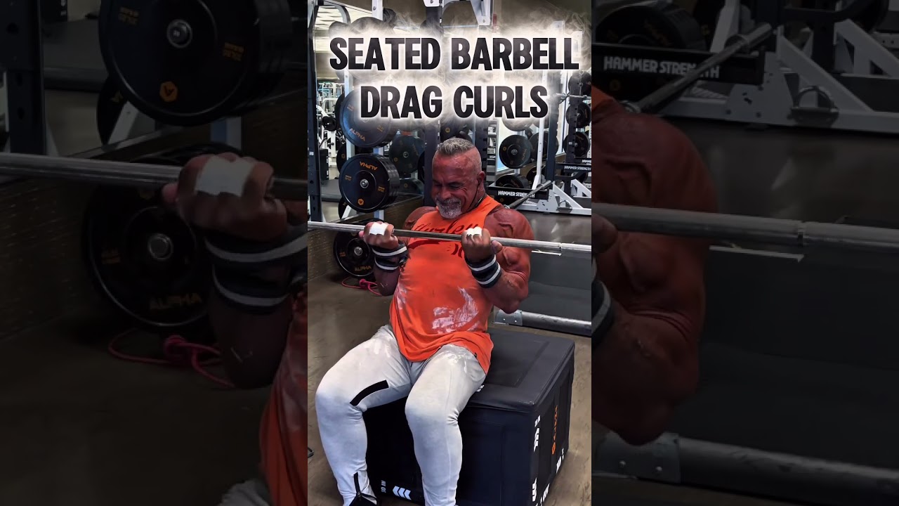 SEATED DRAG CURLS #biceps #workout #muscle #motivation