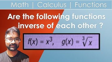 Verify that f and g are inverse functions algebraically and graphically f(x) = x^3, g(x)=x^1/3