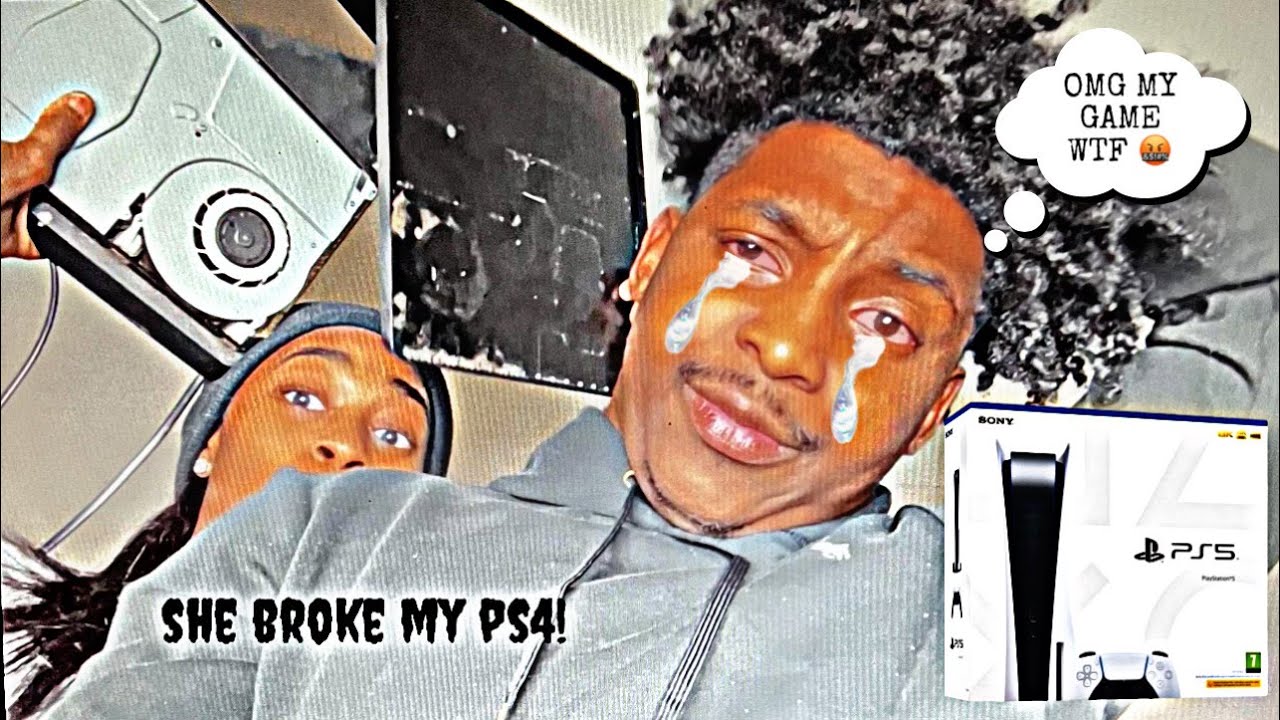 BREAKING MY BOYFRIEND PS4 SURPRISING HIM WITH A NEW PLAYSTATION 5 ( UNBOXING PS5 )