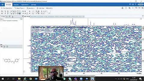 Processing 2D NMR spectra HSQC HMBC
