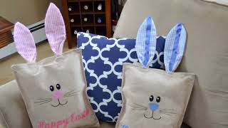 DIY Easter Pillows… made from dollar store gift bags!!!