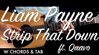 Liam Payne - Strip That Down Guitar Tutorial Lesson w Chords & TAB/Guitar Cover How To Play Easy Vid screenshot 5
