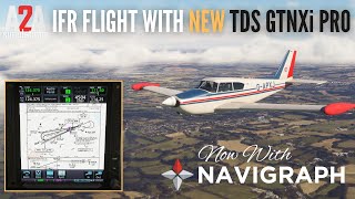 TDS GTNXi Pro Upgrade First Flight IFR A2A Simulations Comanche 250  Microsoft Flight Simulator