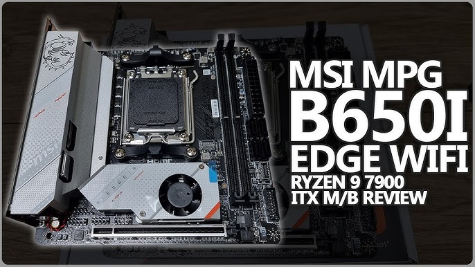 MSI MPG B650I Edge Carte mère de Jeu WiFi AMD AM5, Mini-ITX, DDR5, PCIe 4.0