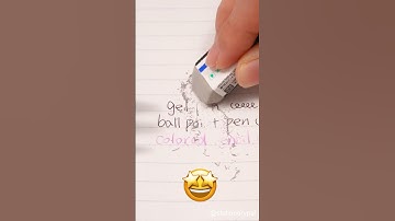 Tombow MONO Sand Eraser can erase inks that seem impossible to erase! #shorts