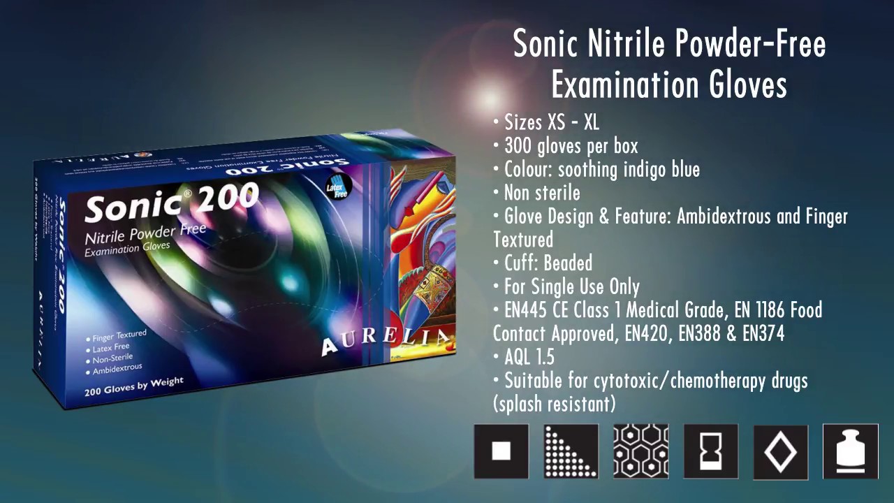 Supermax Sonic Nitrile PowderFree Examination Gloves YouTube