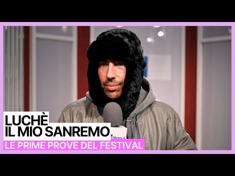 Video Sanremo 2026 - Luchè alle prove con l'orchestra