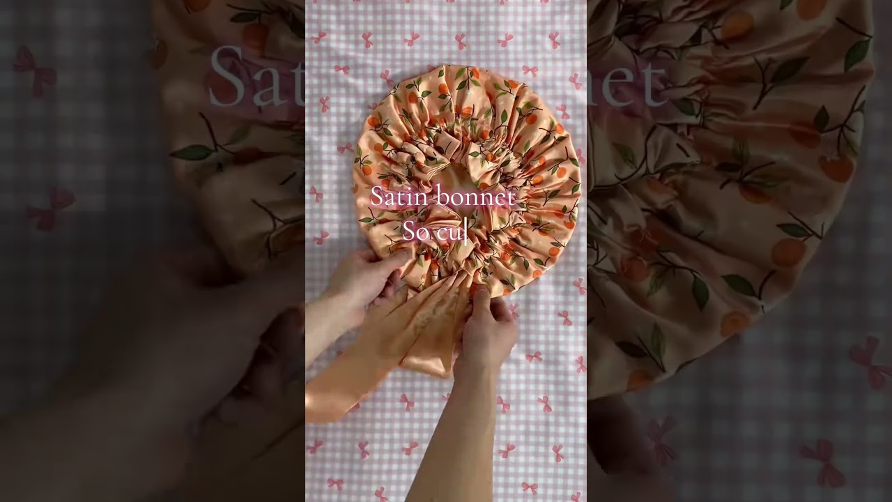 Cute Satin Bonnet for Curls 