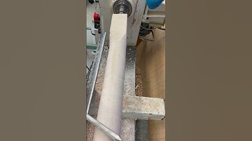 Watch the skew chisel in this wood turning rough out.