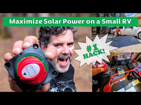 Maximize Solar Power on a Small RV  - [Connect DC to DC Charger to Trailer Batteries]