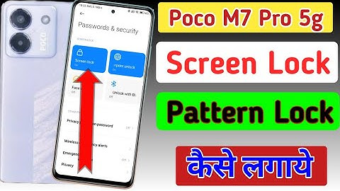 Poco m7 pro 5g screen lock setting | Poco m7 pro 5g me screen lock kaise lagaye | Poco mobile