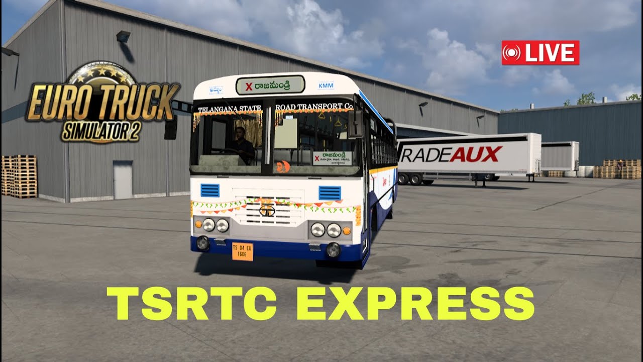 INDIAN BUS 🚌TSRTC TATA EXPRESS BUS DRIVE | ETS 2 LIVE