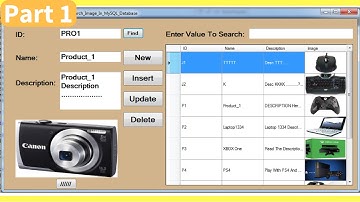 C# - How To Insert Update Delete Search Display Images From MySQL DataBase With Source Code Part 1/8