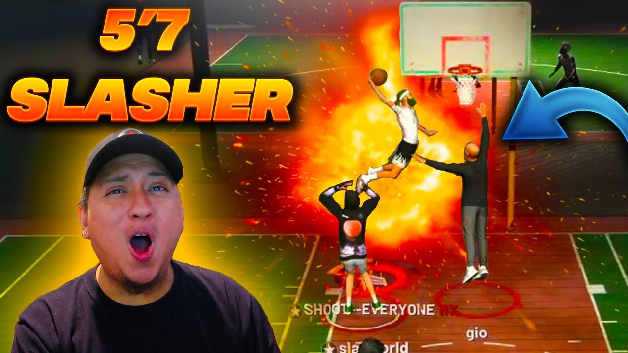 i made a MIDGET 5'7 SLASHER on NBA 2K21 with ALL CONTACT DUNK