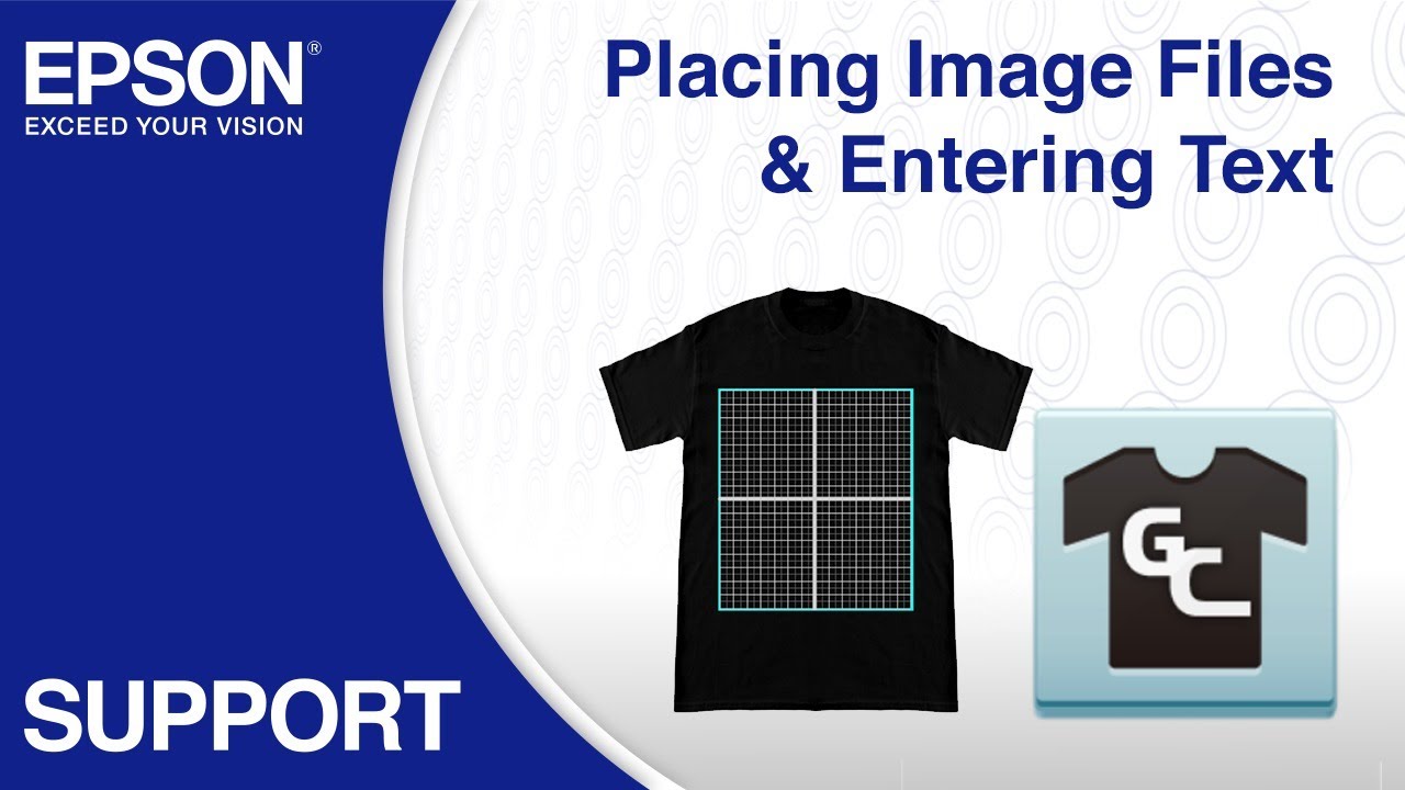 Epson Garment Creator Placing Images & Text YouTube