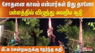 “ ஆட்டுக்குட்டியை காப்பாற்றபோய் 100 அடி ஆழ கிணற்றில் தவறி விழுந்து உயிருக்கு போராடிய நபர்..