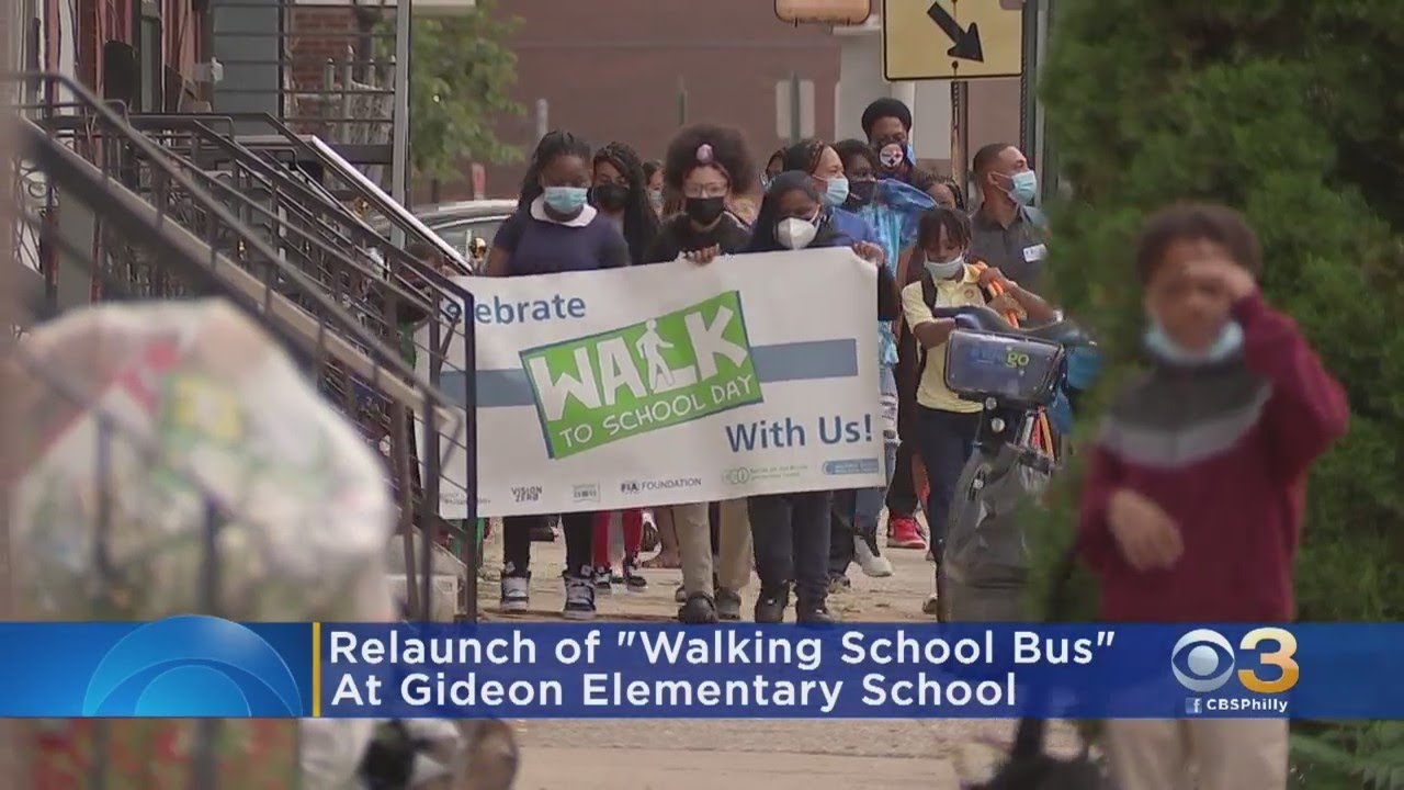 Relaunch Of Walking School Bus At Gideon Elementary School