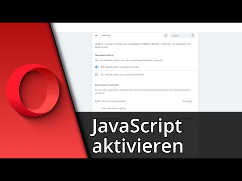 Opera Javascript aktivieren | Javascript deaktivieren ✅ Tutorial