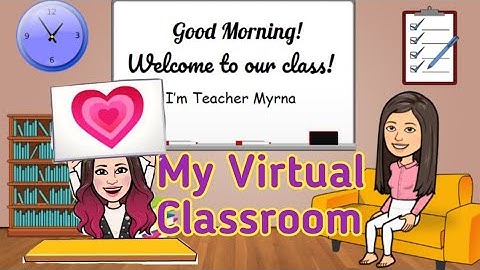 HOW TO CREATE A VIRTUAL CLASSROOM USING GOOGLE SLIDES AND BITMOJI | HAPPY TEACHING