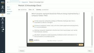 AWS Module 15 Knowledge Check | AWS Academy Introduction to Cloud: Semester 1 [13537] | 4K