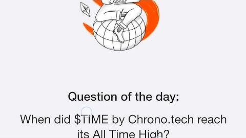 Time Farm Answer Today 9 October| When did $TIME by Chrono.tech reach its All Time High?