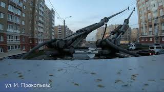 картинка: Вид на штанги | Троллейбус ЗиУ. Чебоксары.