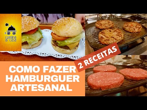 Vídeo: Como Fazer Hambúrgueres: 2 Receitas