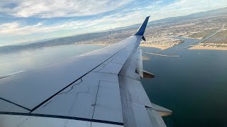 Delta Air Lines Boeing 737-800 takeoff from Los Angeles Int'l (LAX)