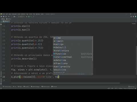 297 - Criando gráficos de uma série Pandas com matplotlib Python