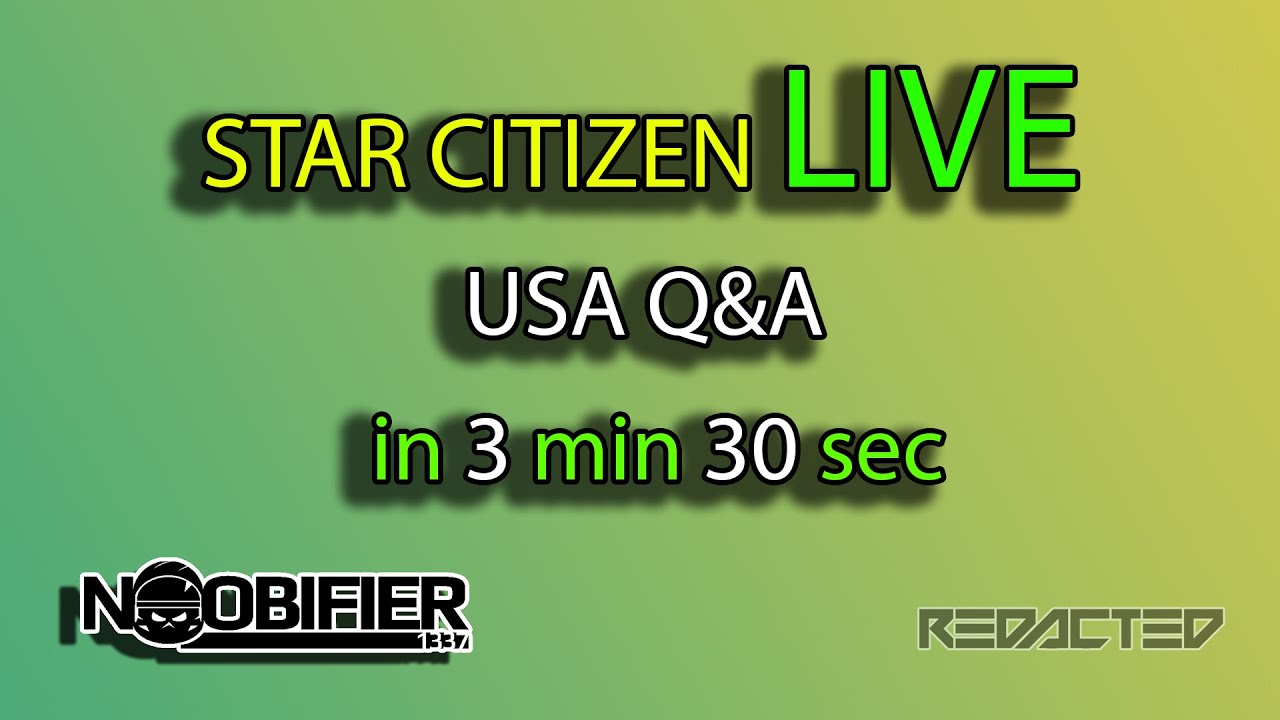 Star Citizen Live - PU Live Q&A - in 3 min 30 sec - YouTube