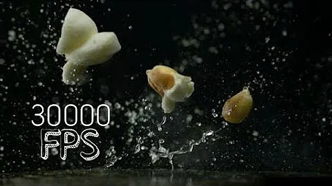 Popping popcorn at - 30,000 FPS in Ultra Slow Motion - HD | Sayema and Gamewama