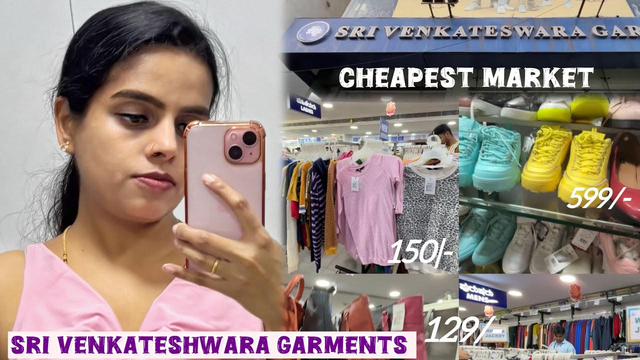 SRI VENKATESHWARA GARMENTS BENGALURU | Western dress | Men’s were #vlog #cheapestmarket 