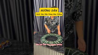 Cách vào xốp vòng hoa viếng. | Hieu Dam Florist