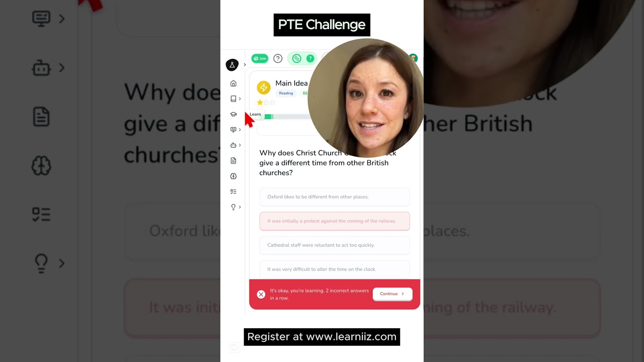 Stuck in the Same PTE Score? Break Through with Learniiz Challenges!