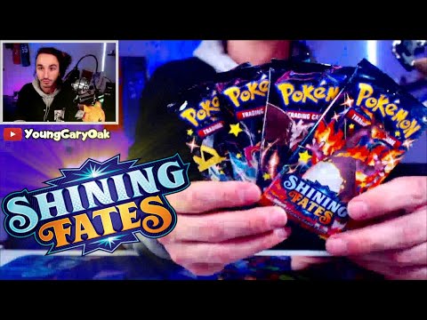 OMG A GOLD Secret Rare?! - SHINING FATES Collection Tin Opening!!
