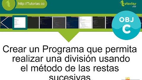 POO + ciclo while + Objective C (division por restas sucesivas)