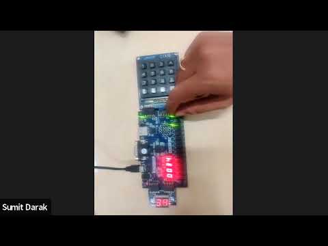 Lab1_Part_4_2: Verilog based Sequential Design with Pmod Keypad and PMOD SSDs on Basys 3
