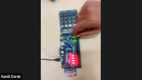 Lab1_Part_4_2: Verilog based Sequential Design with Pmod Keypad and PMOD SSDs on Basys 3