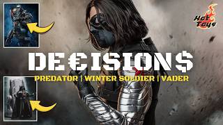 RELEASED!!! HOT TOYS ARTISAN WINTER SOLDIER | JUNGLE HUNTER PREDATOR | ROTS VADER ON TABLE